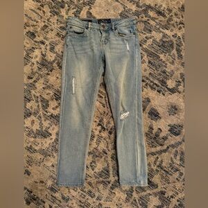 Lucky Brand Girls Distressed Zoe Skinny Light Wash Jeans• 10